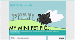 Desktop Screenshot of myminipetpig.com
